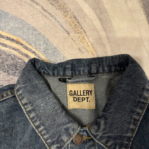 Gallery Dept Blue Denim Jean Jacket Mens Size Large - Picture 2 of 3